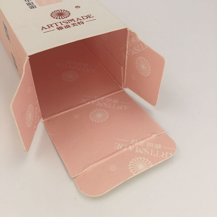 White Paperboard Hot Foil Stamping Custom Lotion Box