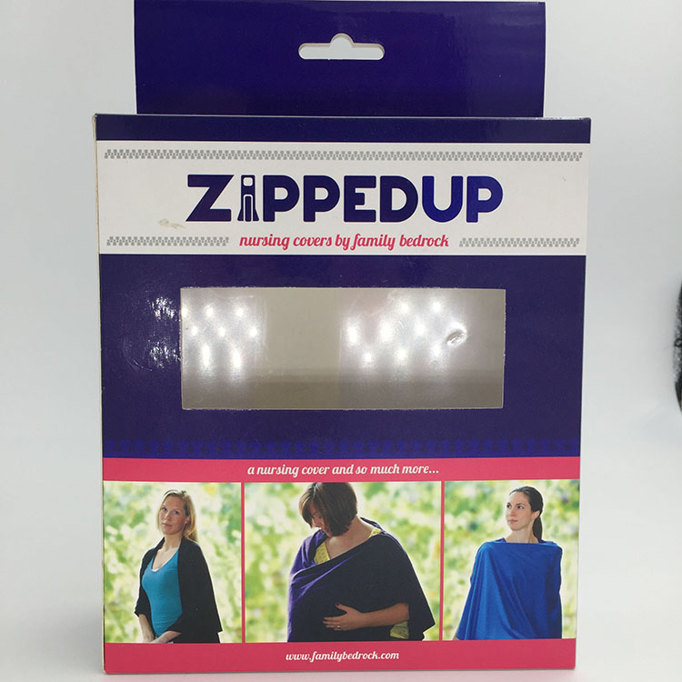 Customization of White Paperboard Glossy Lamination Zip Box