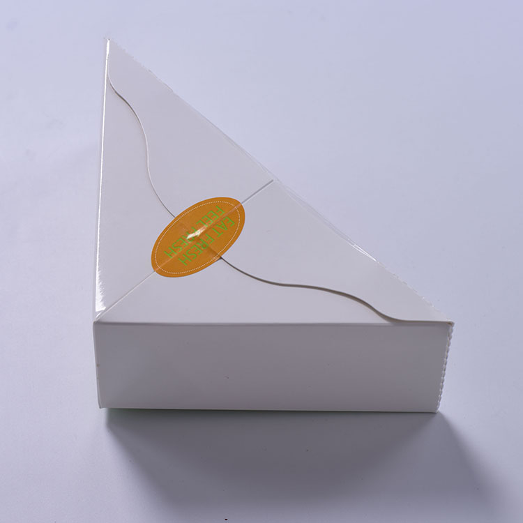 Custom Design Recyclable White Cardboard Sandwich Box with Window