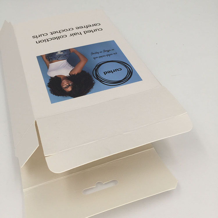 Customization of White Paperboard Offset Printing Hair Box